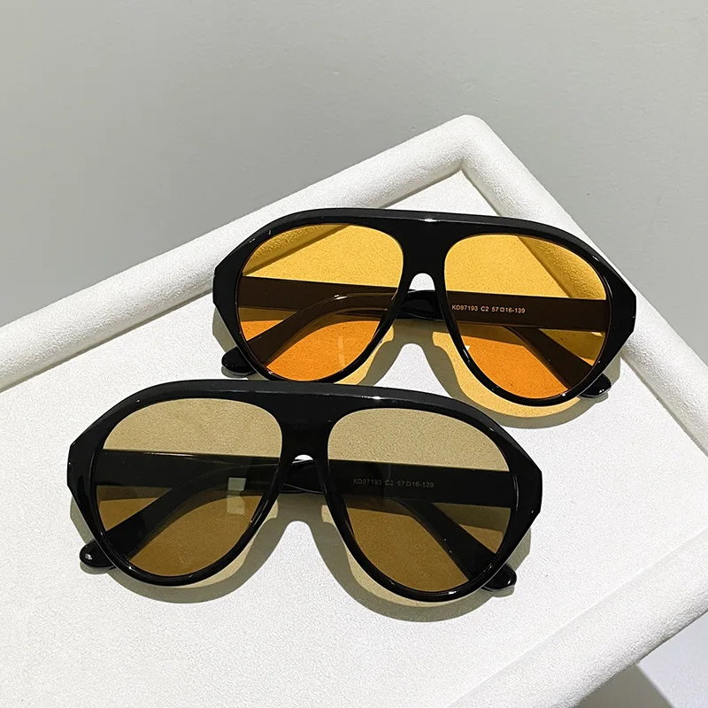 Outdoor Sport Glasses - Mode oversized pilot zonnebrillen dames vintage