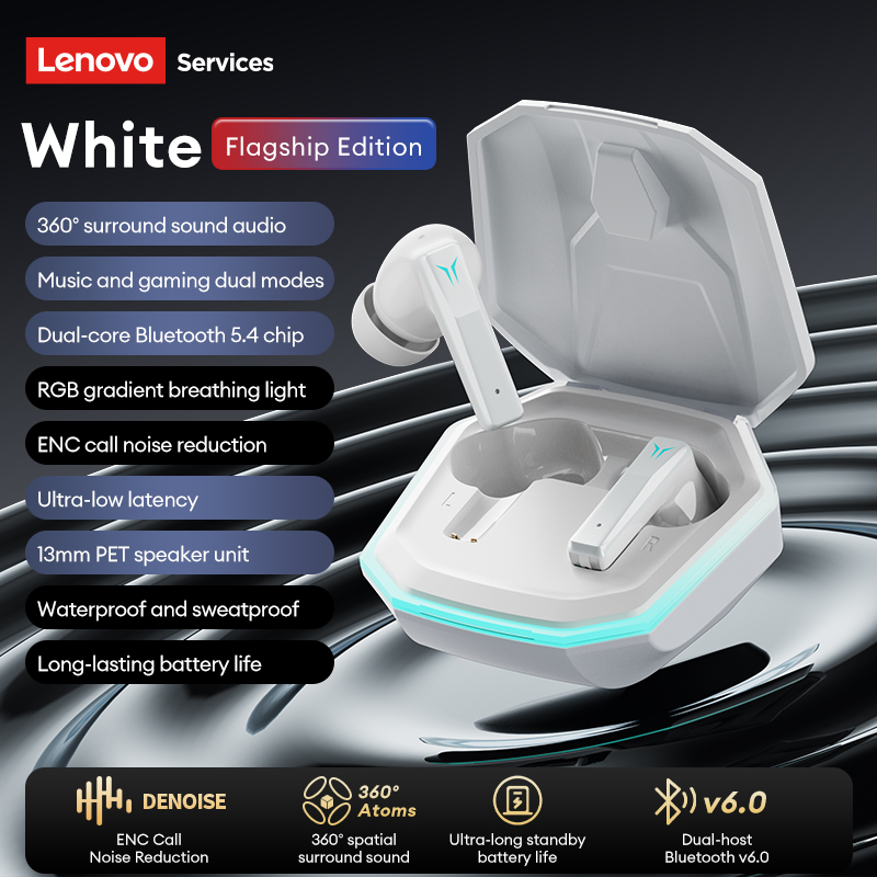 Outdoor Sport Doo - Lenovo GT105 gaming-oortelefoons Bluetooth 6.0 draadloze