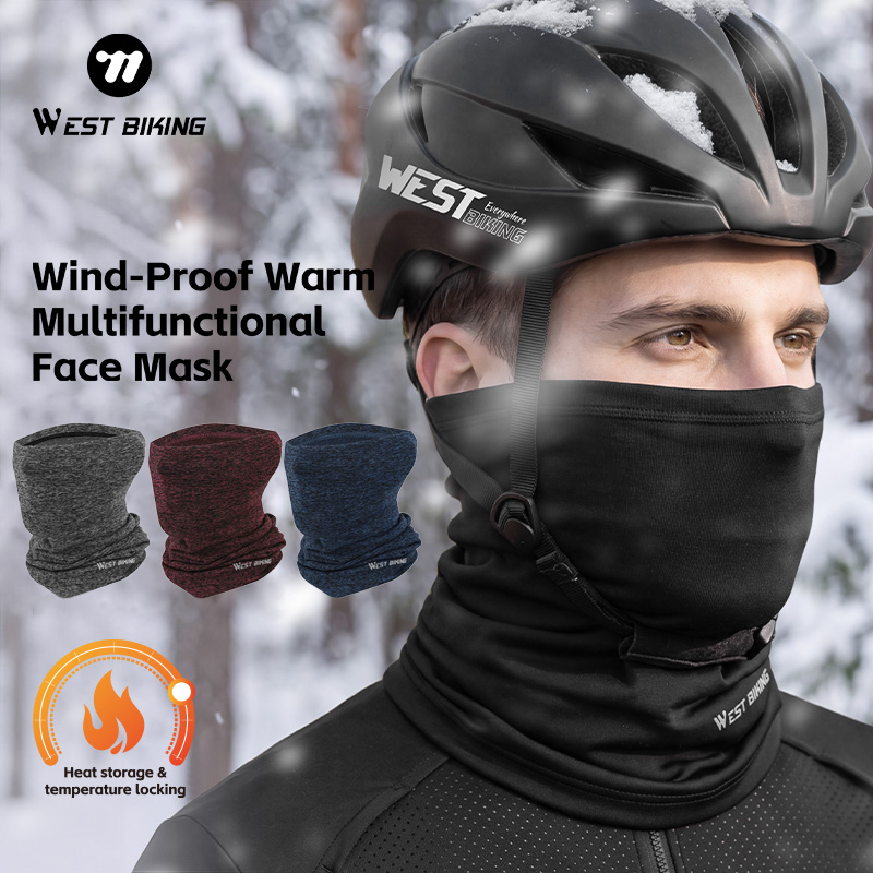 Outdoor Sport Using A Bike - WEST BIKING Winter nekbeschermer winddichte fleece