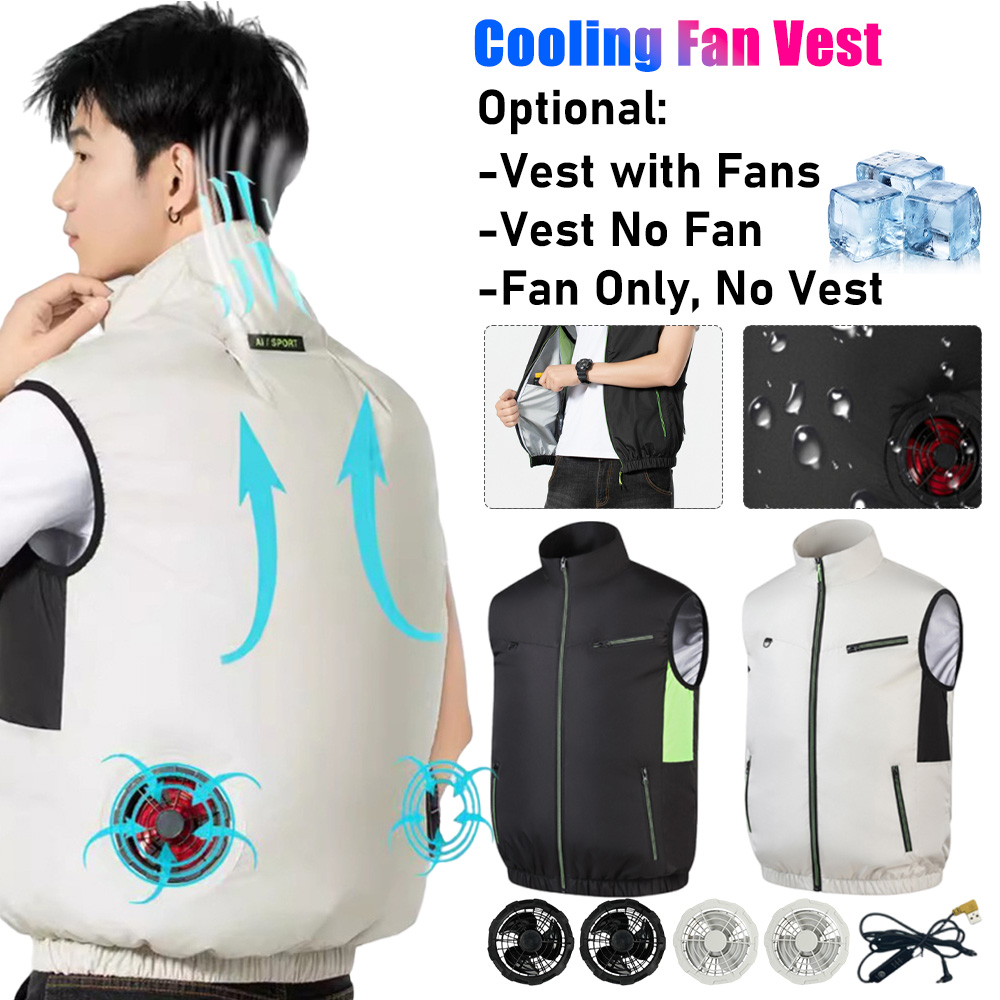 Outdoor Sport Jacket Men - 2025 Koelventilator Vest Airconditioner Kleding Ijsventilator