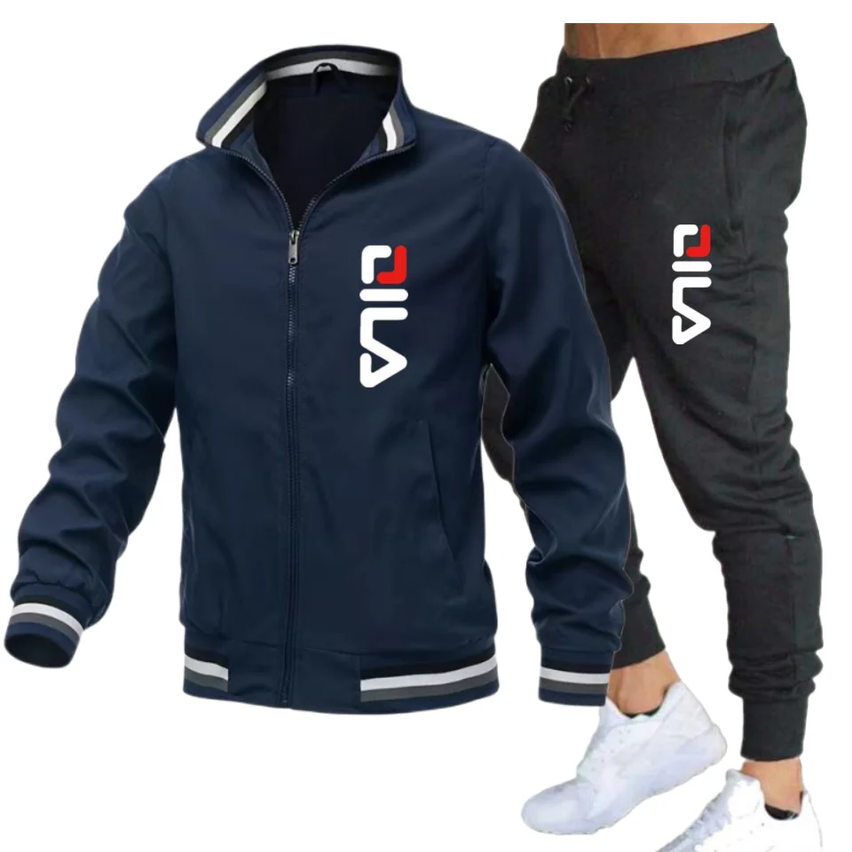 Outdoor Sport Jacket Men - Nieuwe herfst- en wintercasual herenset, winddichte
