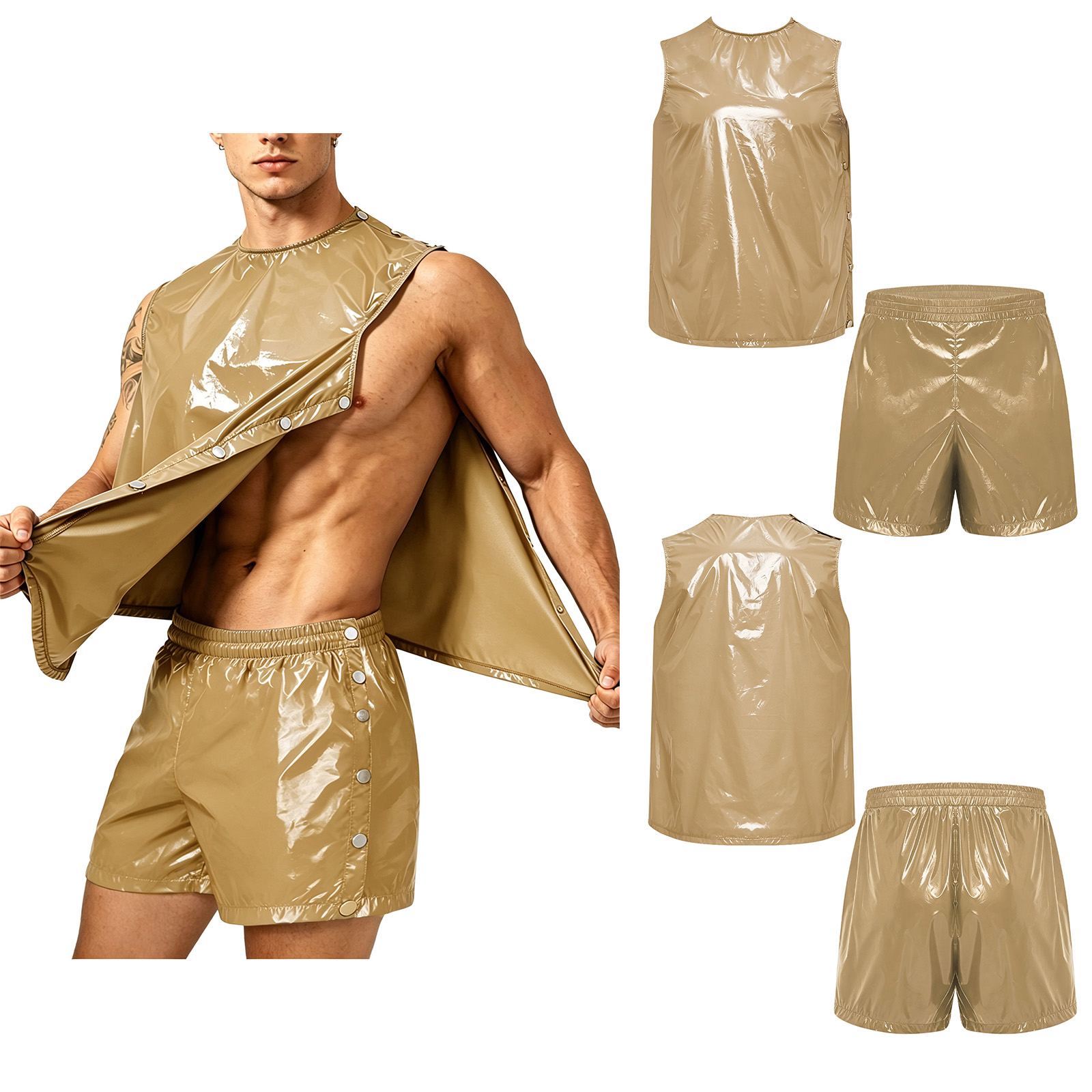 Outdoor Sports Outfit - Adaptieve waterdichte zweetoutfit voor heren, tanktop