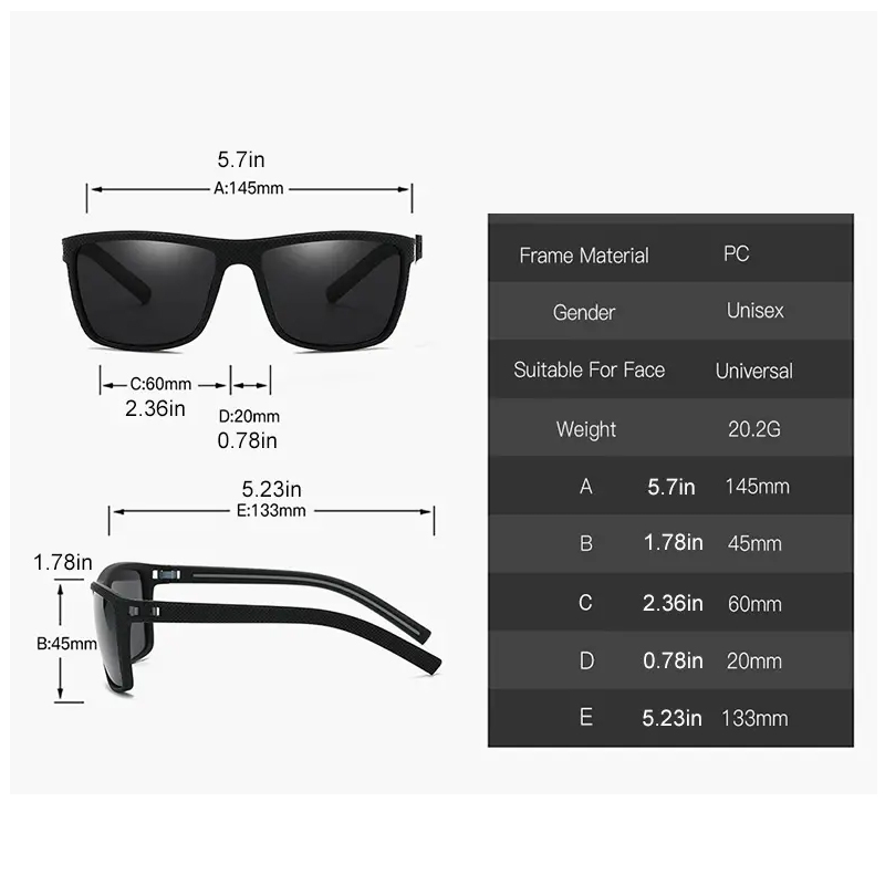 Vierkante outdoor sportzonnebr - Outdoor Sport Glasses recensie en prijs